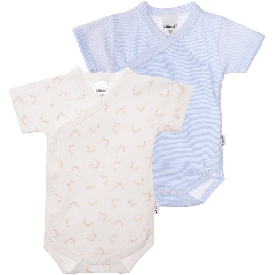 Liliput Wickelbody Regenbogen hellblau