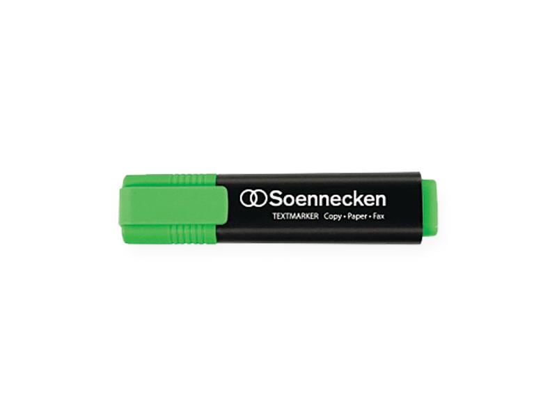 Soennecken Textmarker Grün Textmarker mit Tinte auf Wasserbasis
