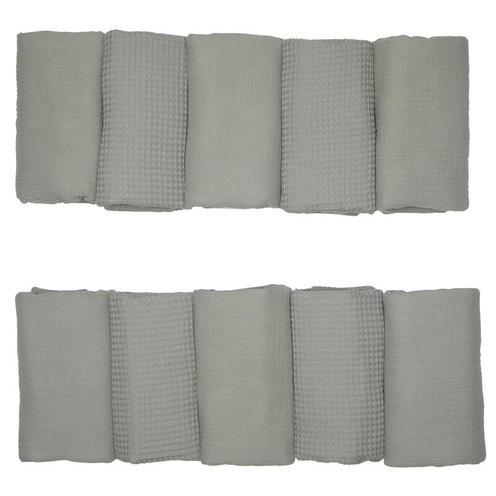 Tour de lit modulable & respirant Vert de gris - BB&CO