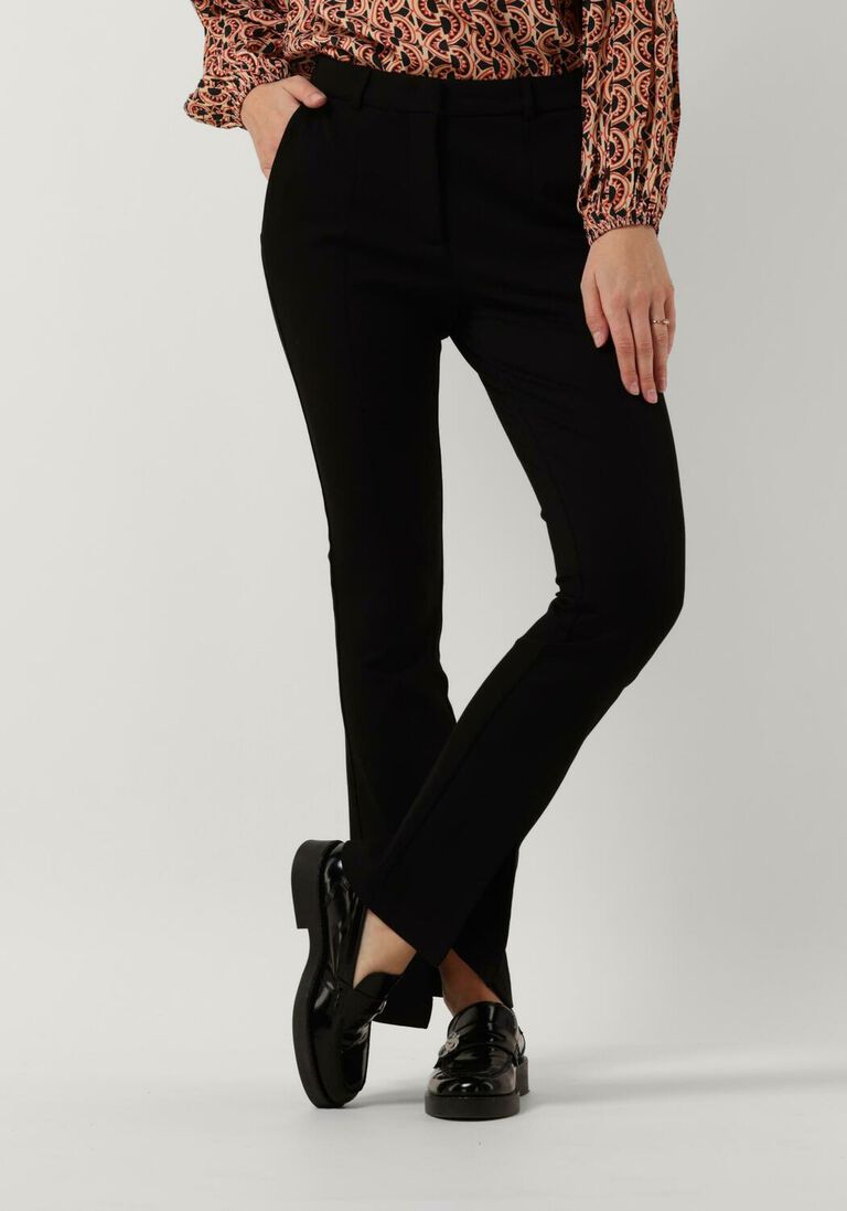 SUMMUM zwarte summum flared broek trousers punto milano