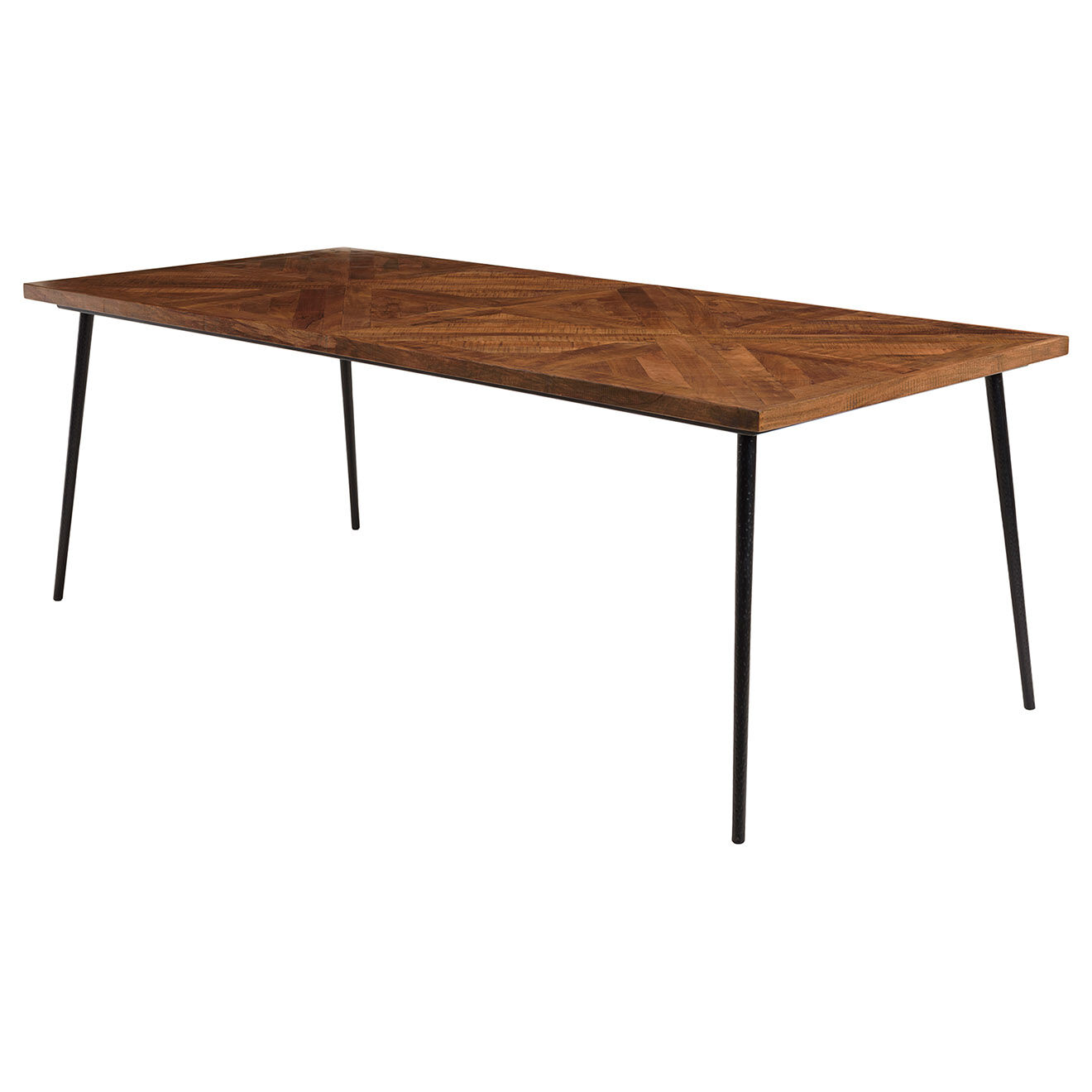 Macabane Table à manger rectangulaire bois recyclé Kiara bois - 220x100x78 cm