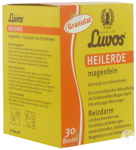 Adolf Justs Luvos Healing Earth Gastro Balance Argile Syndrome Du Côlon Irritable Sachets 30x6,5g