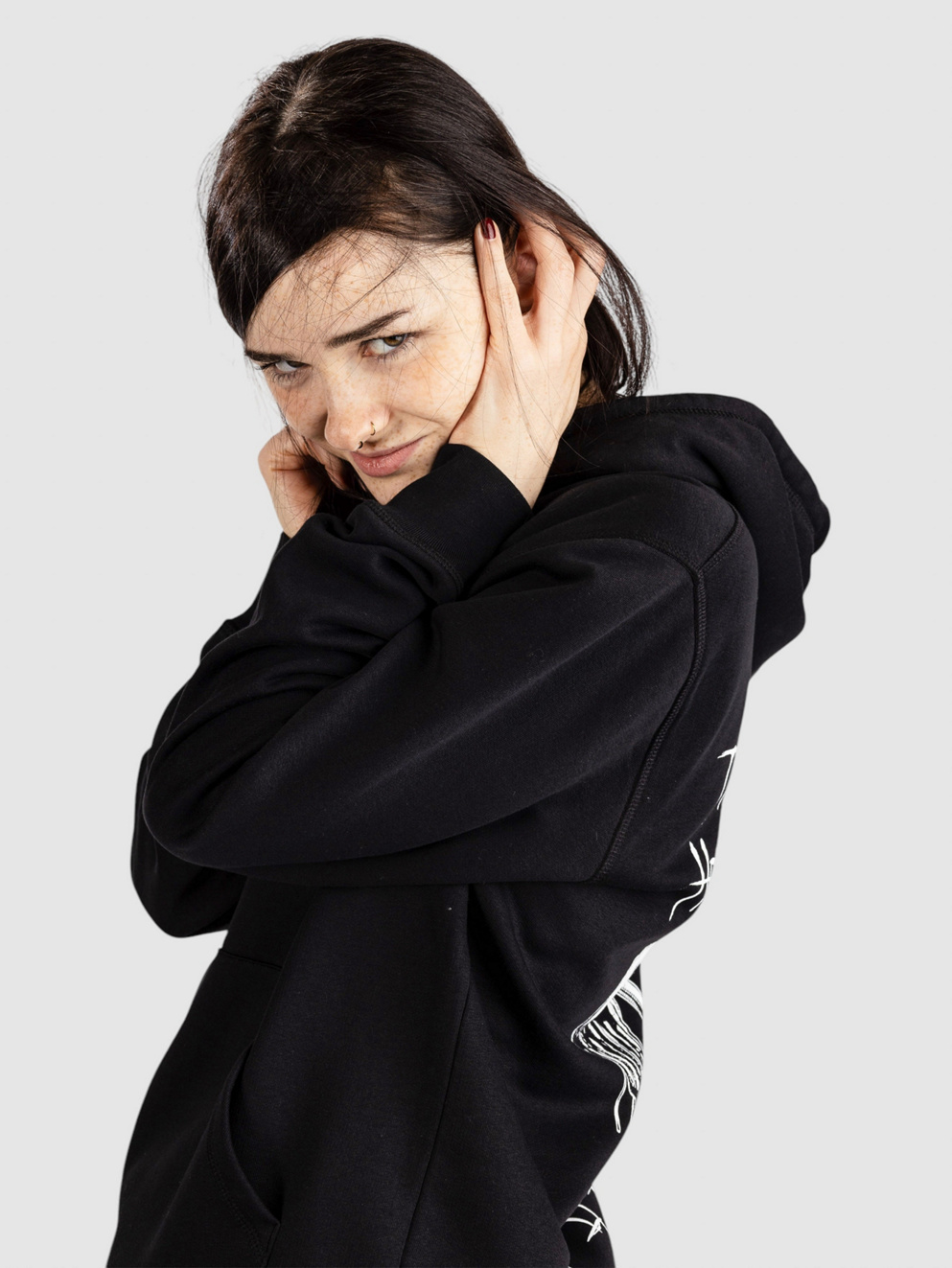Any Means Necessary To Forget Hoodie black