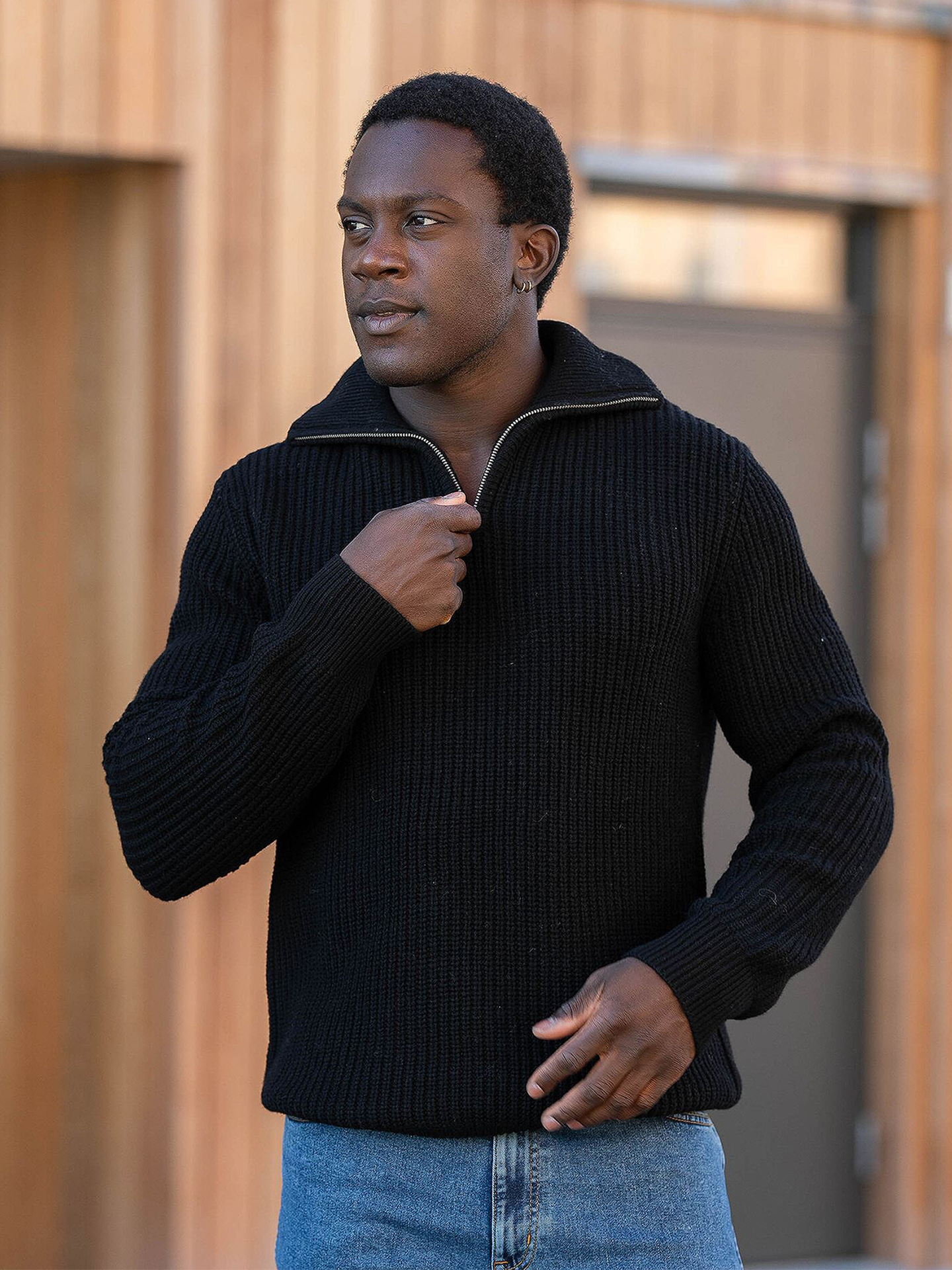 Land Long Sleeve Knit Half Zip