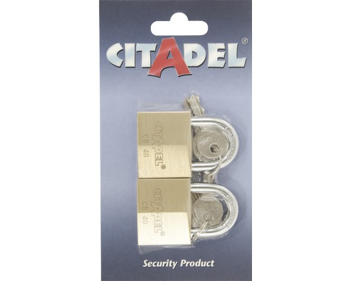Citadel CB/40 Messing Hangslot 40 mm 2-Pack
