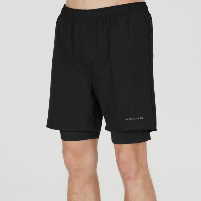 Endurance Herre Shorts Kros 2in1 Shorts Sort