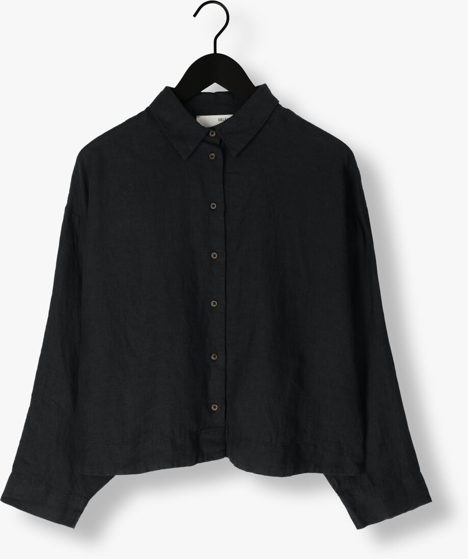 SELECTED FEMME zwarte selected femme blouse slflinnie s linen shirt