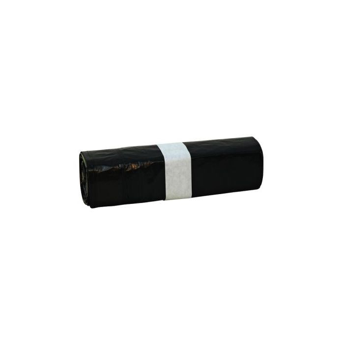 400st Afvalzakken trekband sluitlint 60x80cm 60Liter HDPE 43my grijs 400st