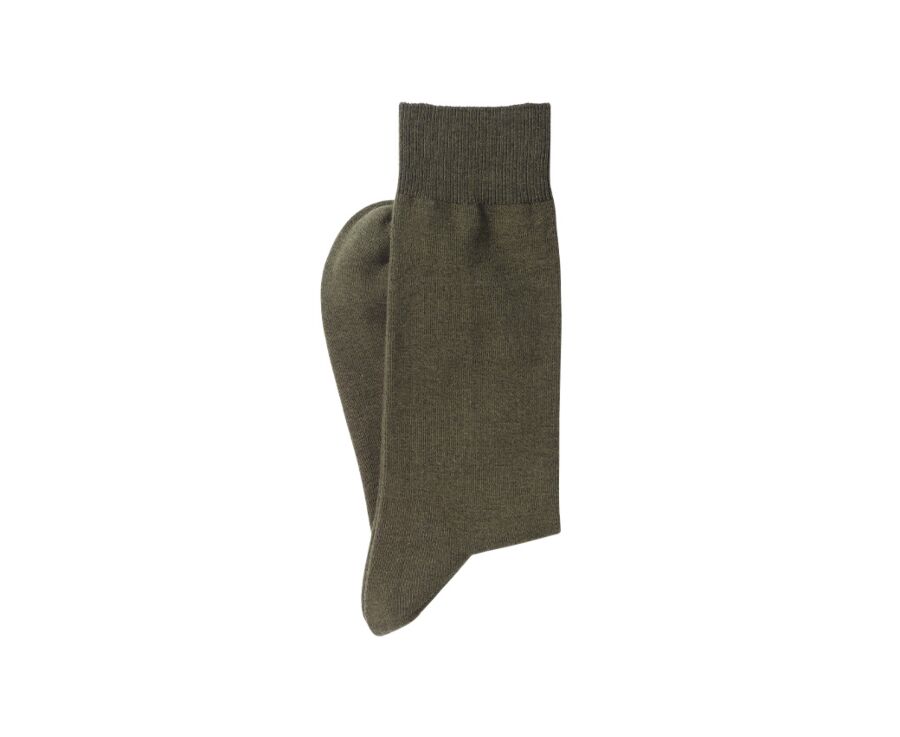 Chaussettes homme épaisses coton Vertes