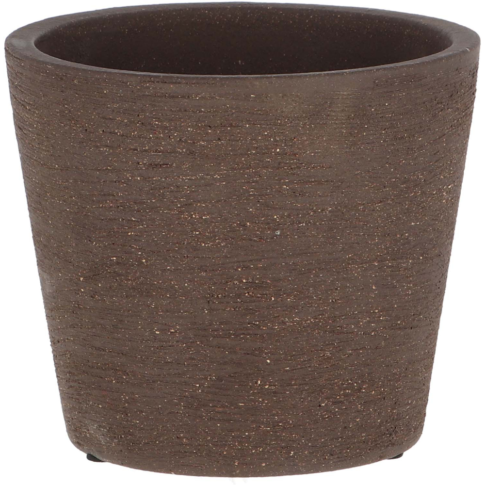 Pot de fleur en terre cuite non verni marron 13 cm