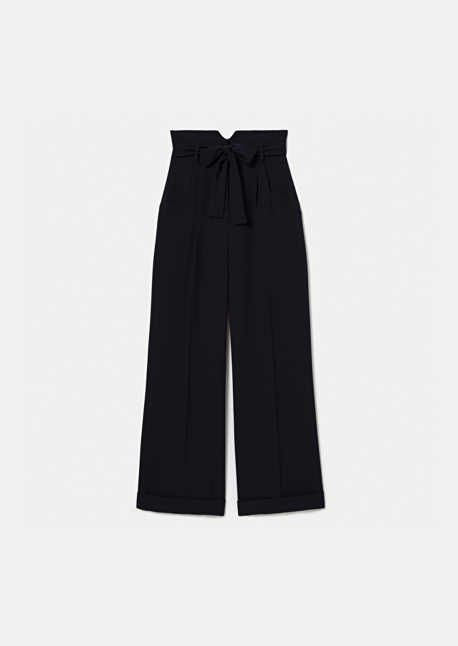 Pantalon Pylableu nuit en crêpe