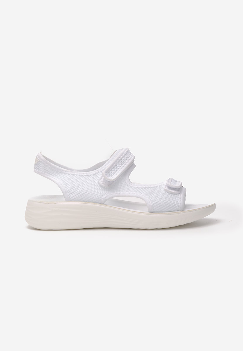 Sandales plates blanches Aldana