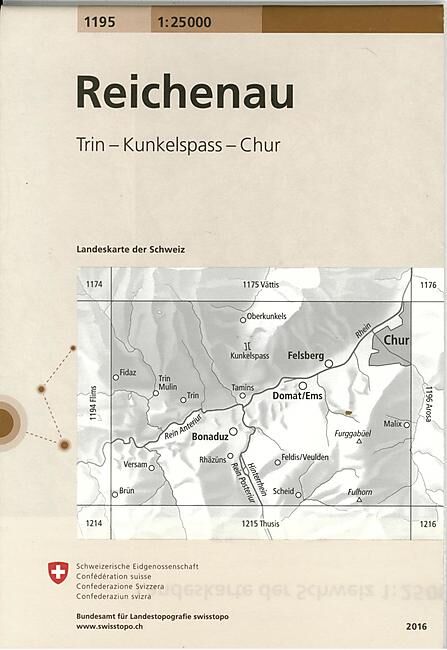 BUNDESAMT - 1195 REICHENAU ECHELLE 1 25 000