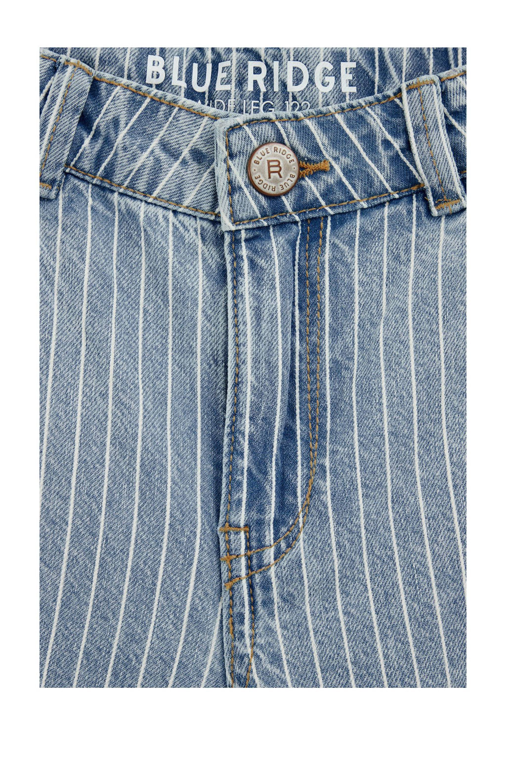 WE Fashion wide leg regular waist jeans light blue denim