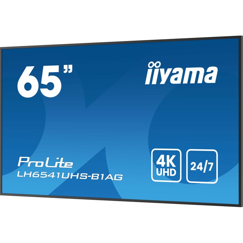 iiyama LH6541UHS-B1AG Écran d'affichage dynamique 163,8 cm (64.5