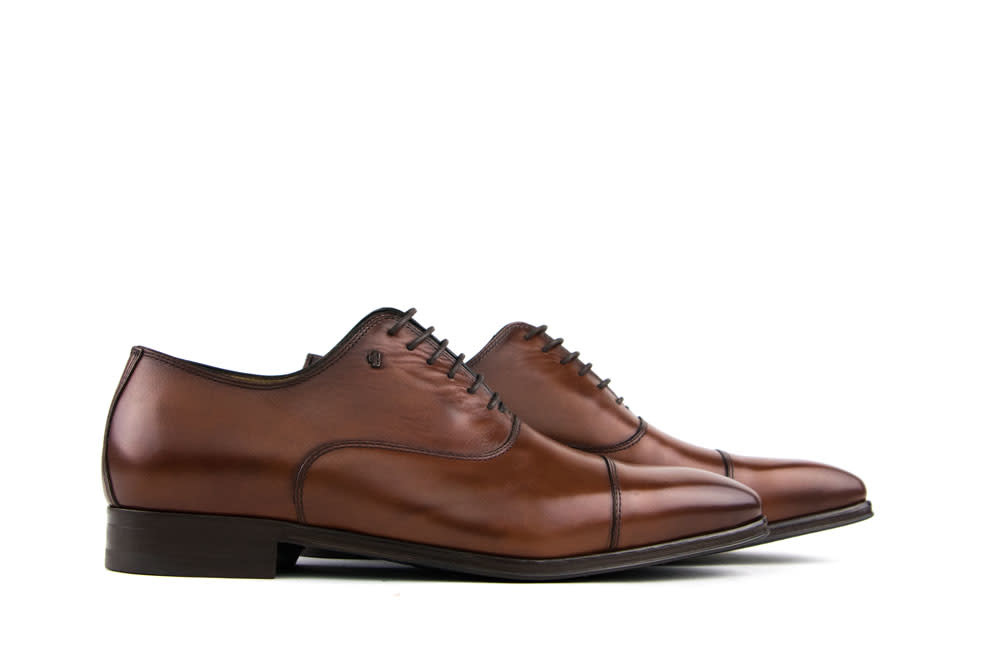 Van Bommel Veterschoenen Cognac Raffa 02.00