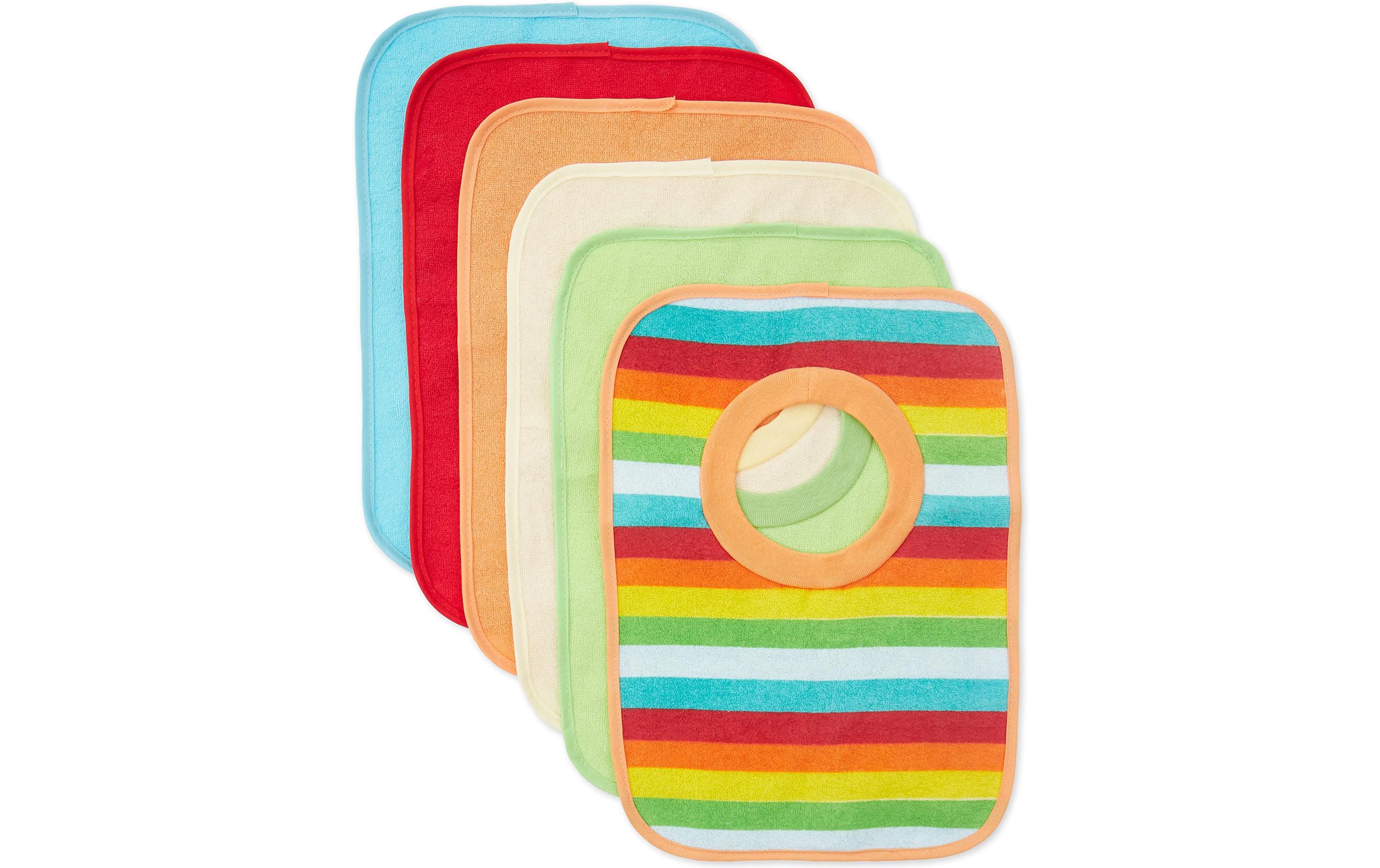 Lätzchen 6er-Set, Regenbogen 30 x 24 cmLätzchen-Set