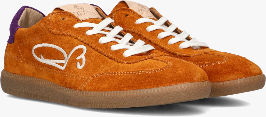 FRED DE LA BRETONIERE oranje fred de la bretoniere lage sneakers pearl sign