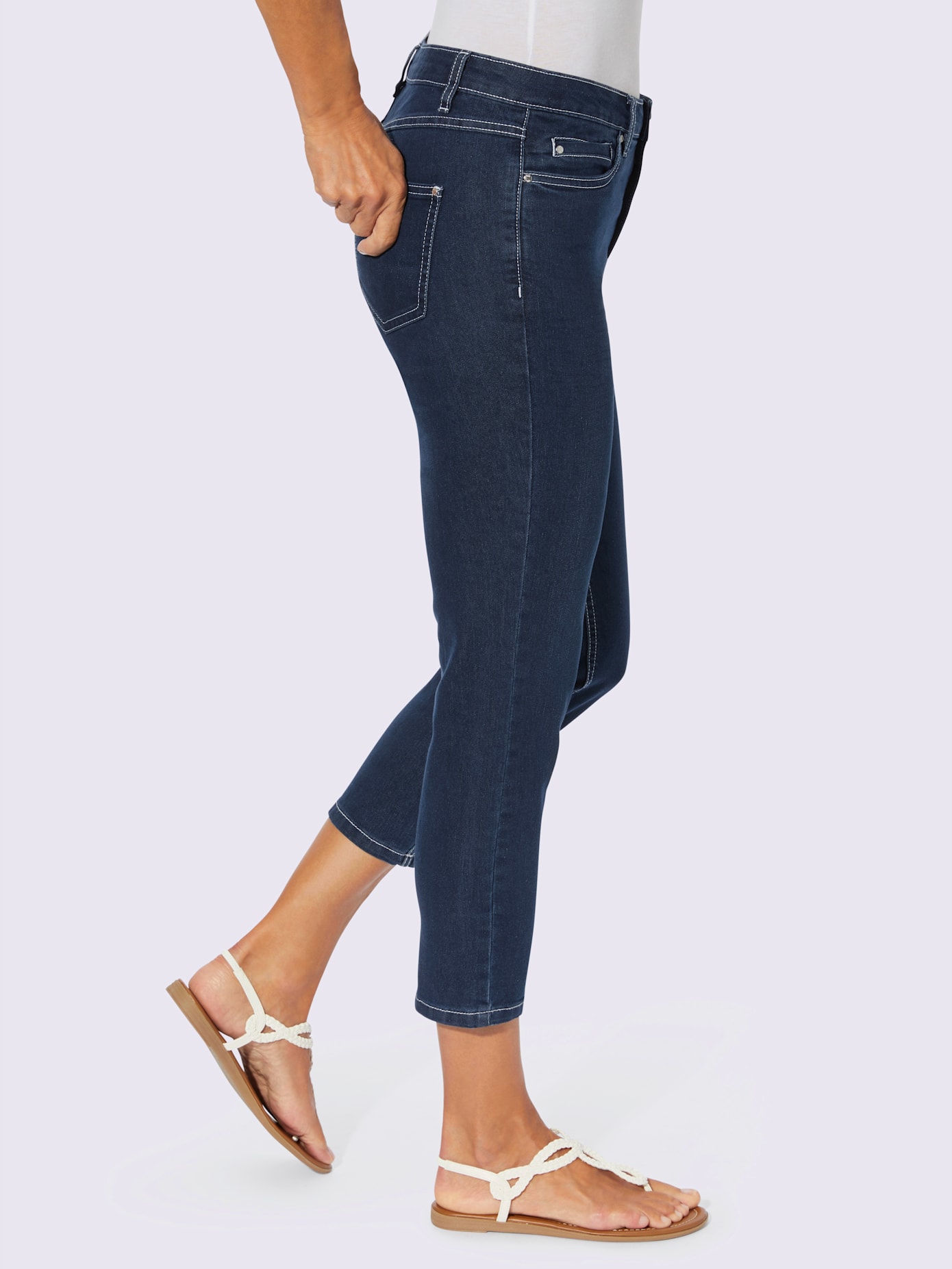 Jean femme 7/8 delavé
