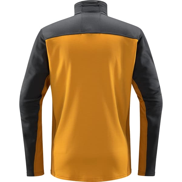 Sweat polaire ski rando HAGLÖFS ROC FLASH MID HALFZIP M MAGNETITE/SUNNY YELLOW