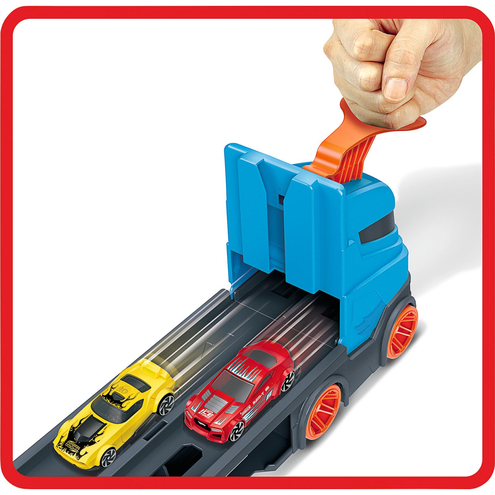 Hot Wheels 2-in-1 Rennbahn Transporter