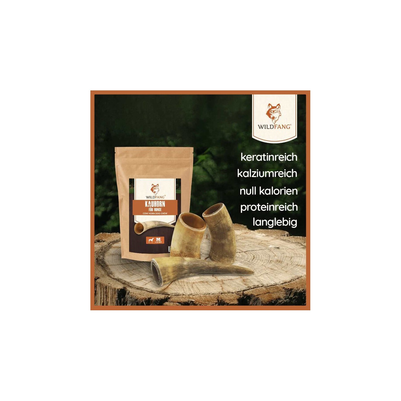 Wildfang ® Kauhorn vom Rind 1 M
