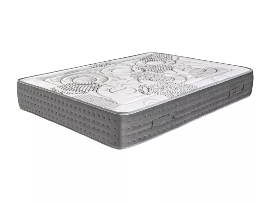 Matelas 140x190 cm RONA à ressorts ensachés, mousse mémoire de forme, indépendance du couchage, face été/hiver, épaisseur 26 cm