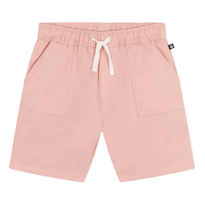 Petit Bateau Short Merlin Coton Lin | Rose