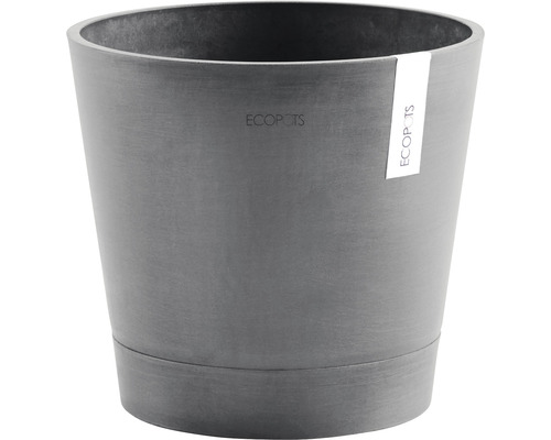 Ecopots Venice kunststof plantenbak, Ø 40 cm, H 35 cm, grijs