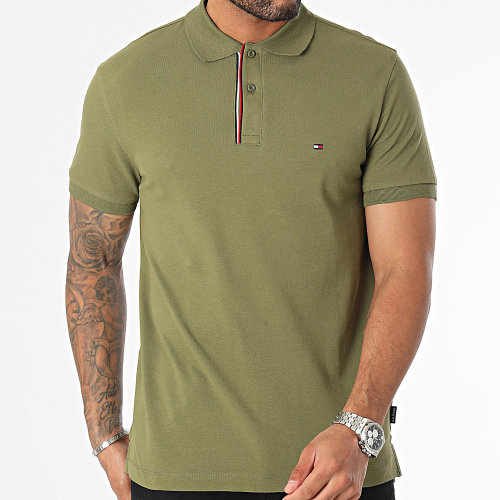 Polo Manches Courtes Essential Rwb Detail 3268 Vert Kaki