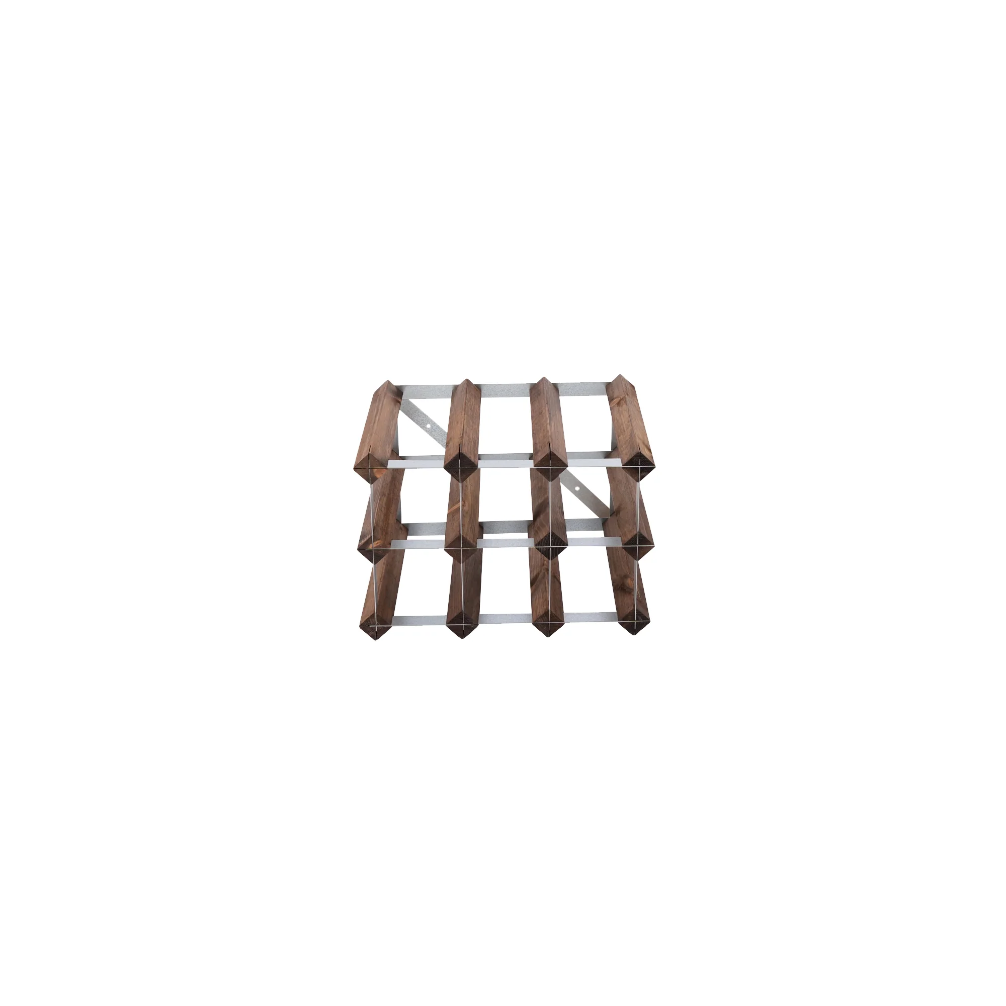 Traditional Wine Rack  Vinreol, 9 flasker - mørk eg