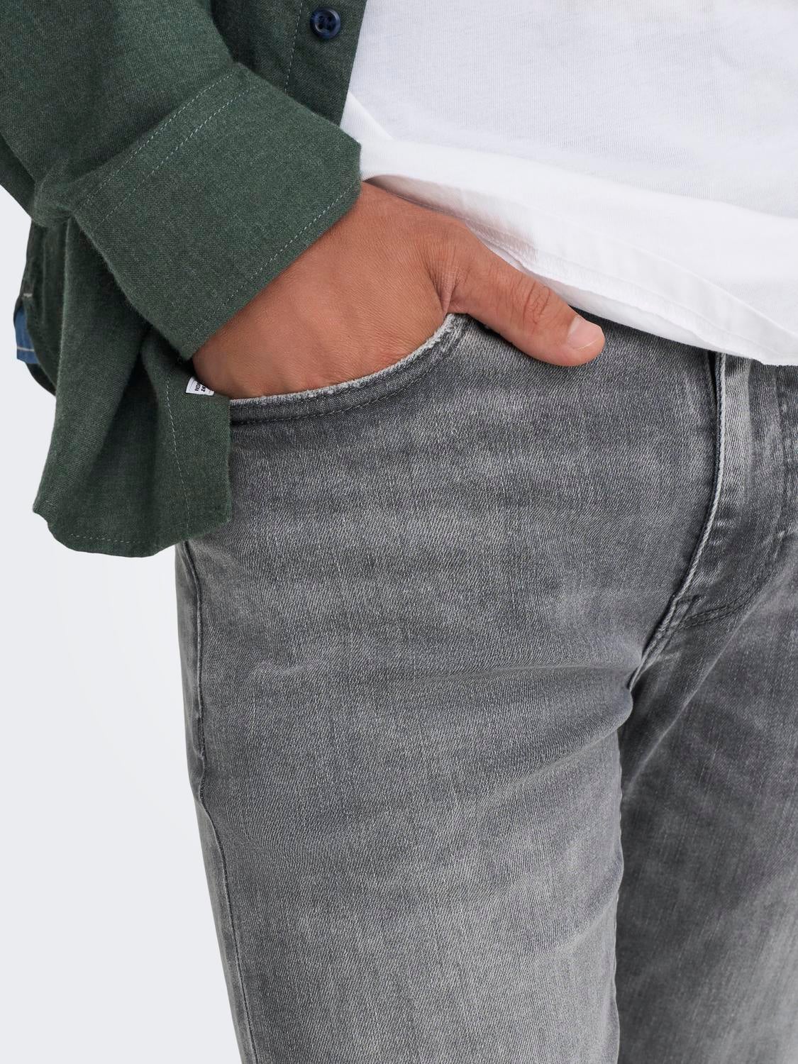 ONSWARP Niedrige Taille Skinny Fit Jeans Medium Grey Denim