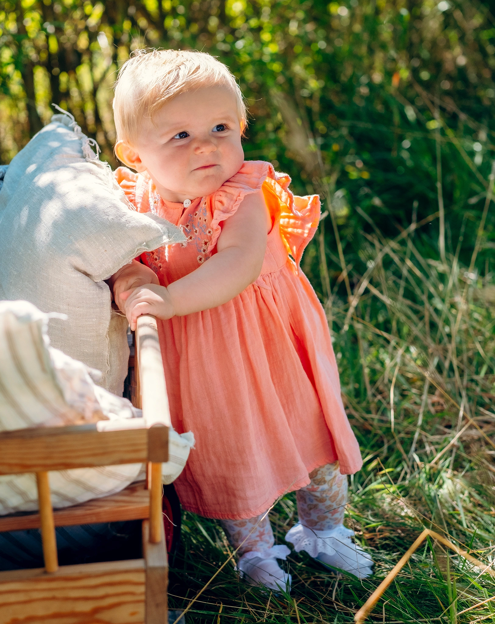 Kleid KATINKA ohne Arm in shrimp