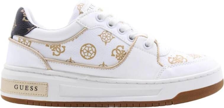 GUESS Tokyo Lage sneakers Leren Sneaker Dames Wit
