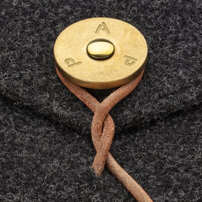 Dokumenten- und Tablethülle Wollfilz, Anthrazit