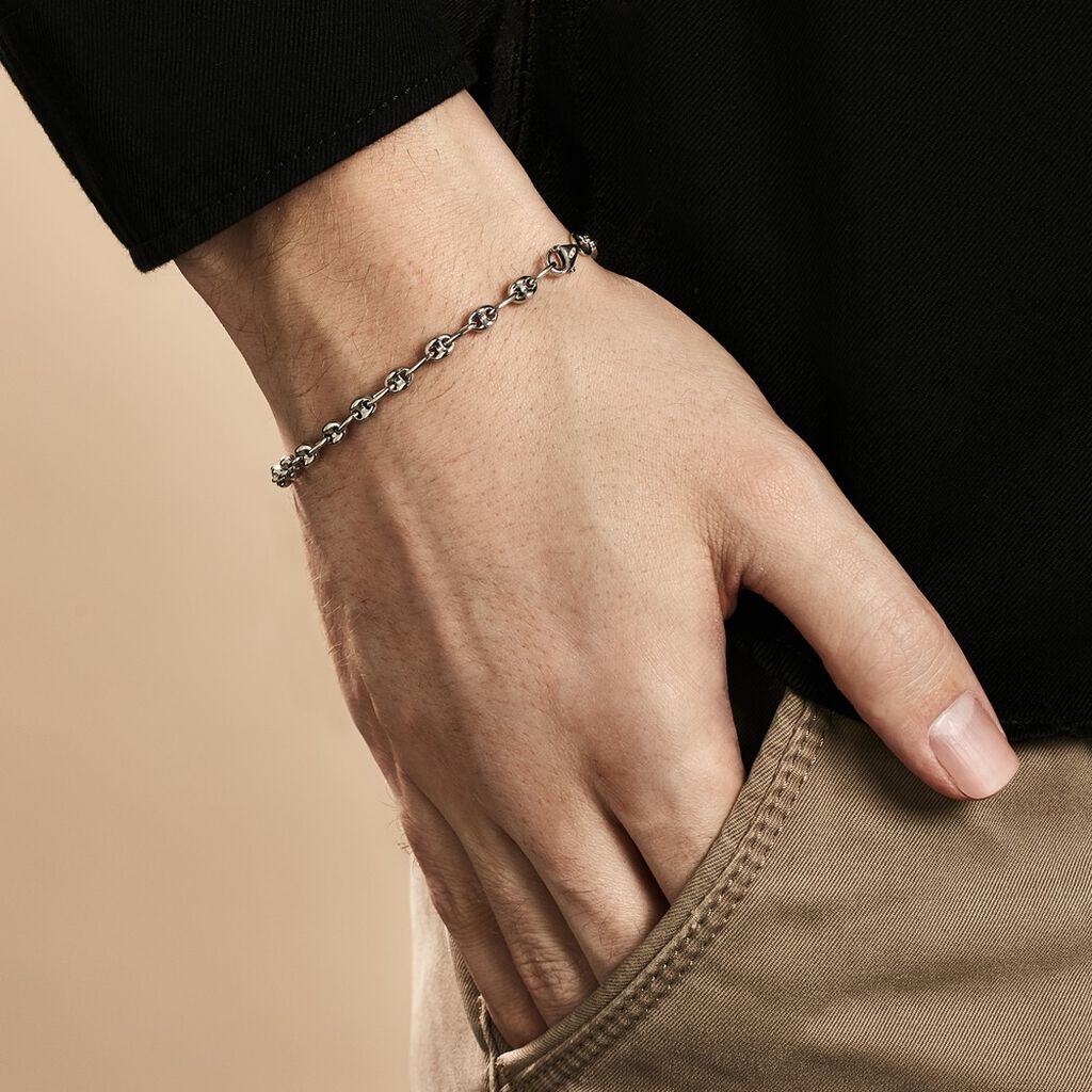 Bracelet Maille Argent Carrus