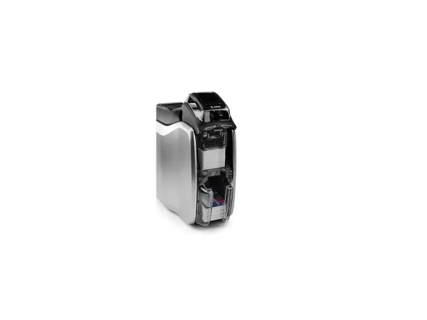 Zebra ZC300 - Plastikkortprinter - farve - blæksubliminering/termisk transfer - CR-80 Card (85.6 x 54 mm) - 300 dpi - op til 900 kort/time (mono) / op til 200 kort/time (farve) - kapacitet: 100 kort - USB 2.0, LAN