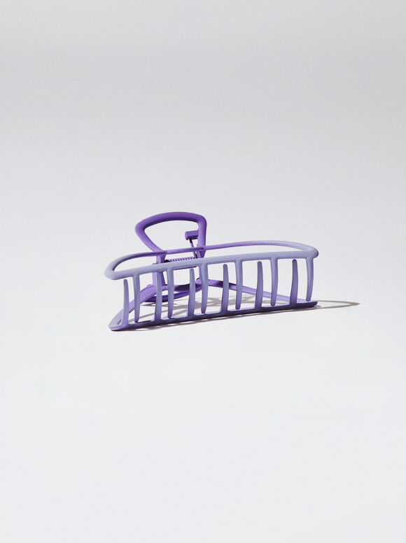 Presilha de cabelo simples - Violeta