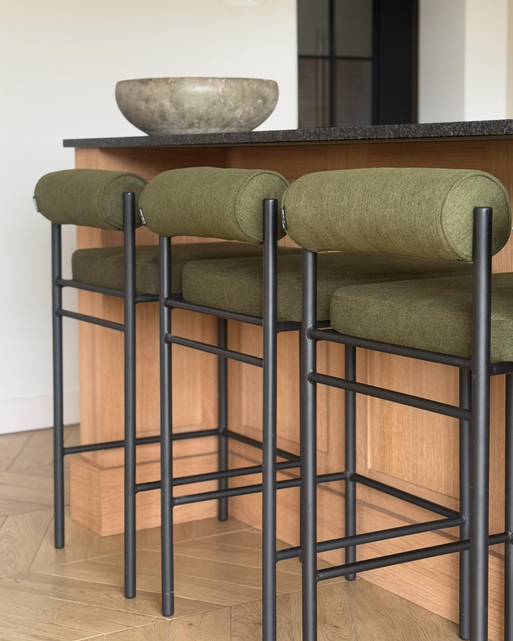 Set van 2 barstoelen AMAYA Groen
