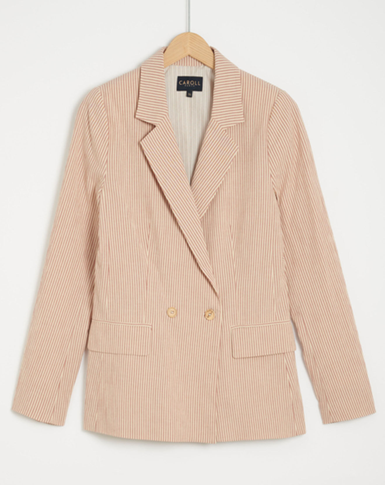 Caroll Blazer Sandra rayé teint
