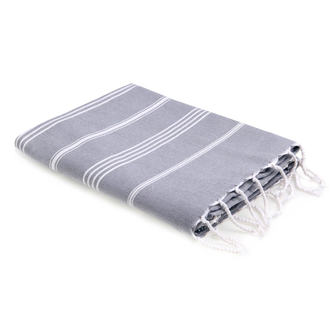 Febronie Fouta Classique Mykonos gris moyen - 100x200 cm