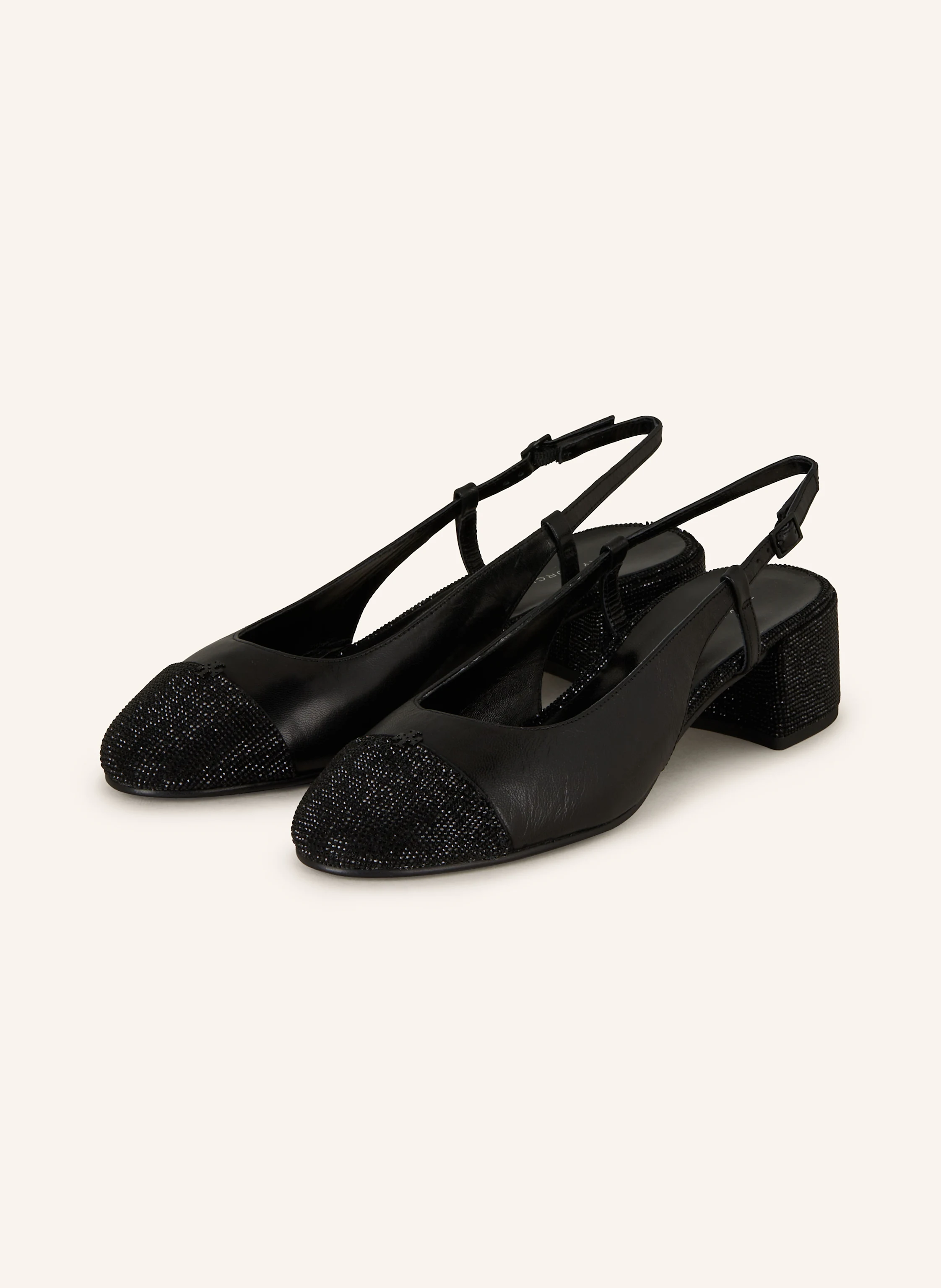TORY BURCH Slingpumps mit Schmucksteinen