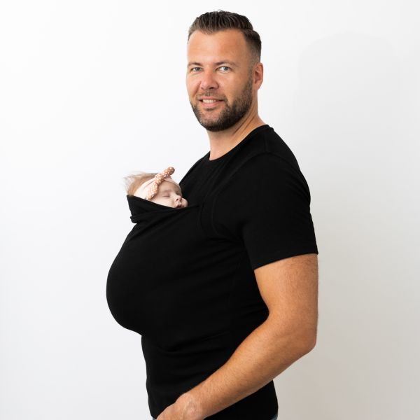 Womboo Buidelshirt - Man - Maat S - Zwart