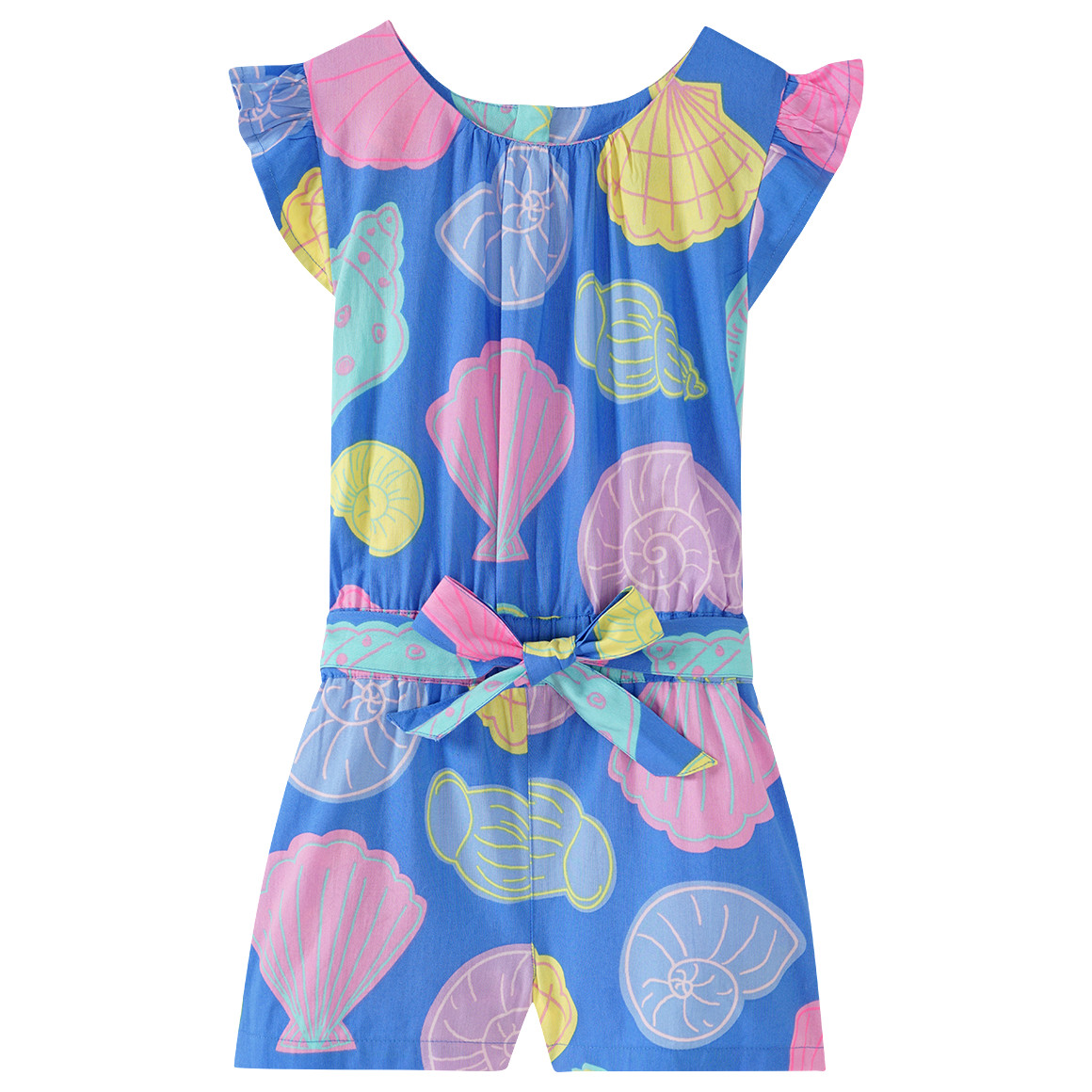 Topolino Mädchen Overall mit bunten Muscheln blau