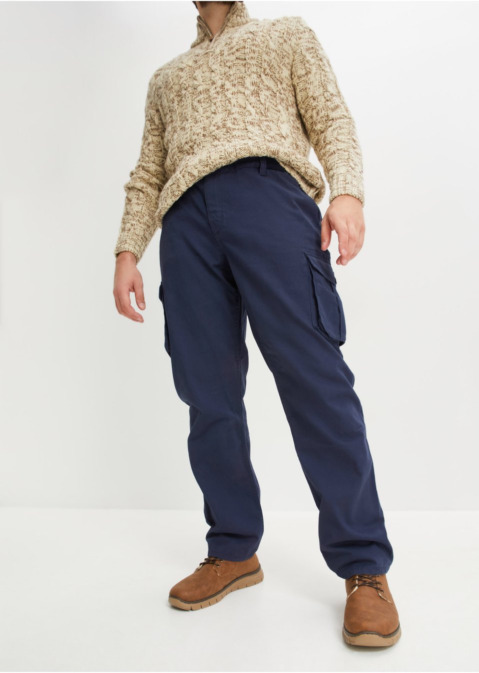 Pantalon cargo Regular Fit, Straight