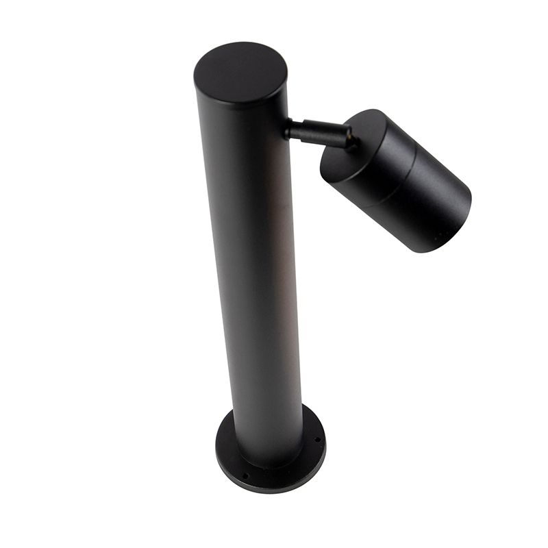 Buitenlamp zwart met grondpin en kabelmof 50cm IP44 - Solo