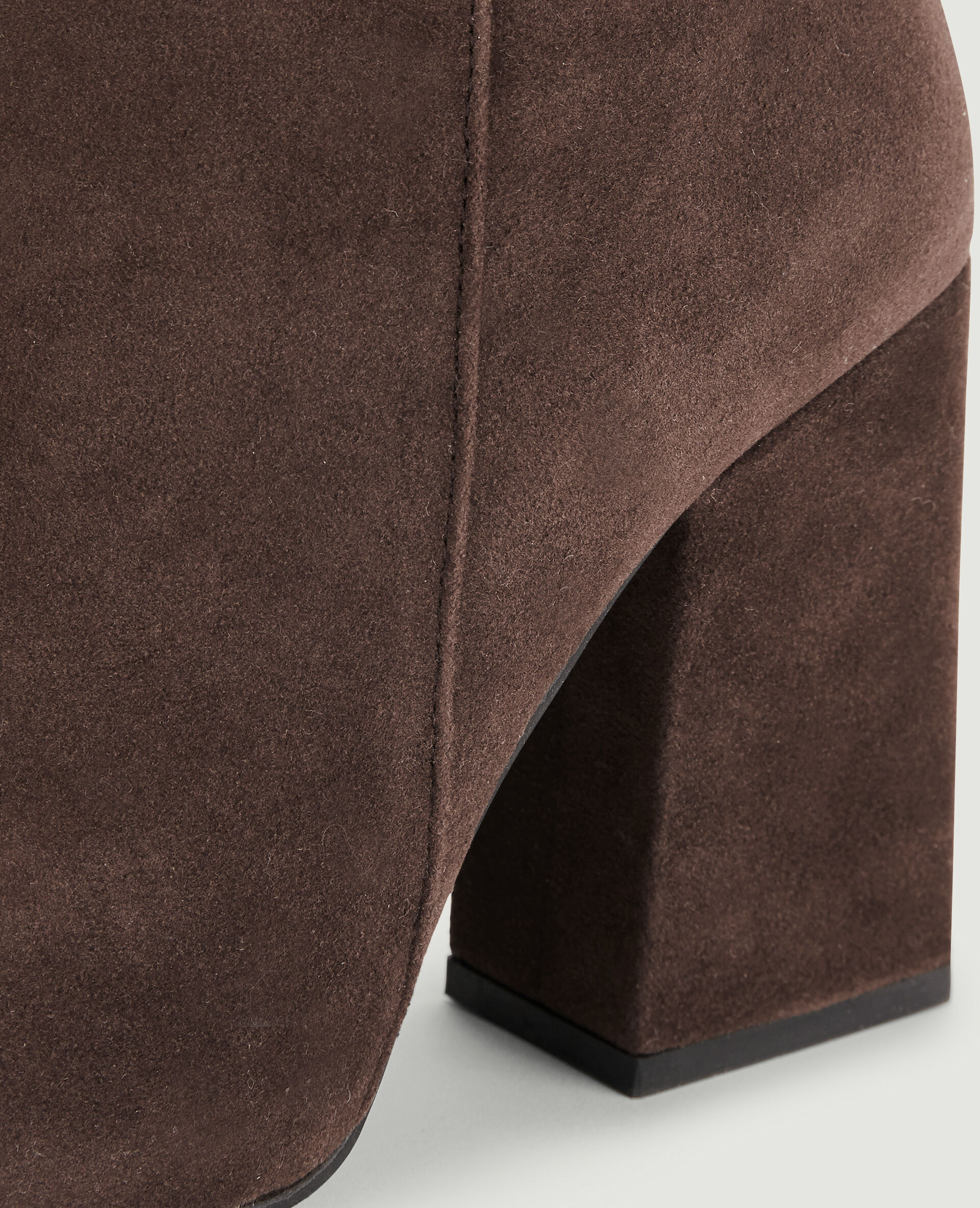 Bottes hautes en suédine - Marron
