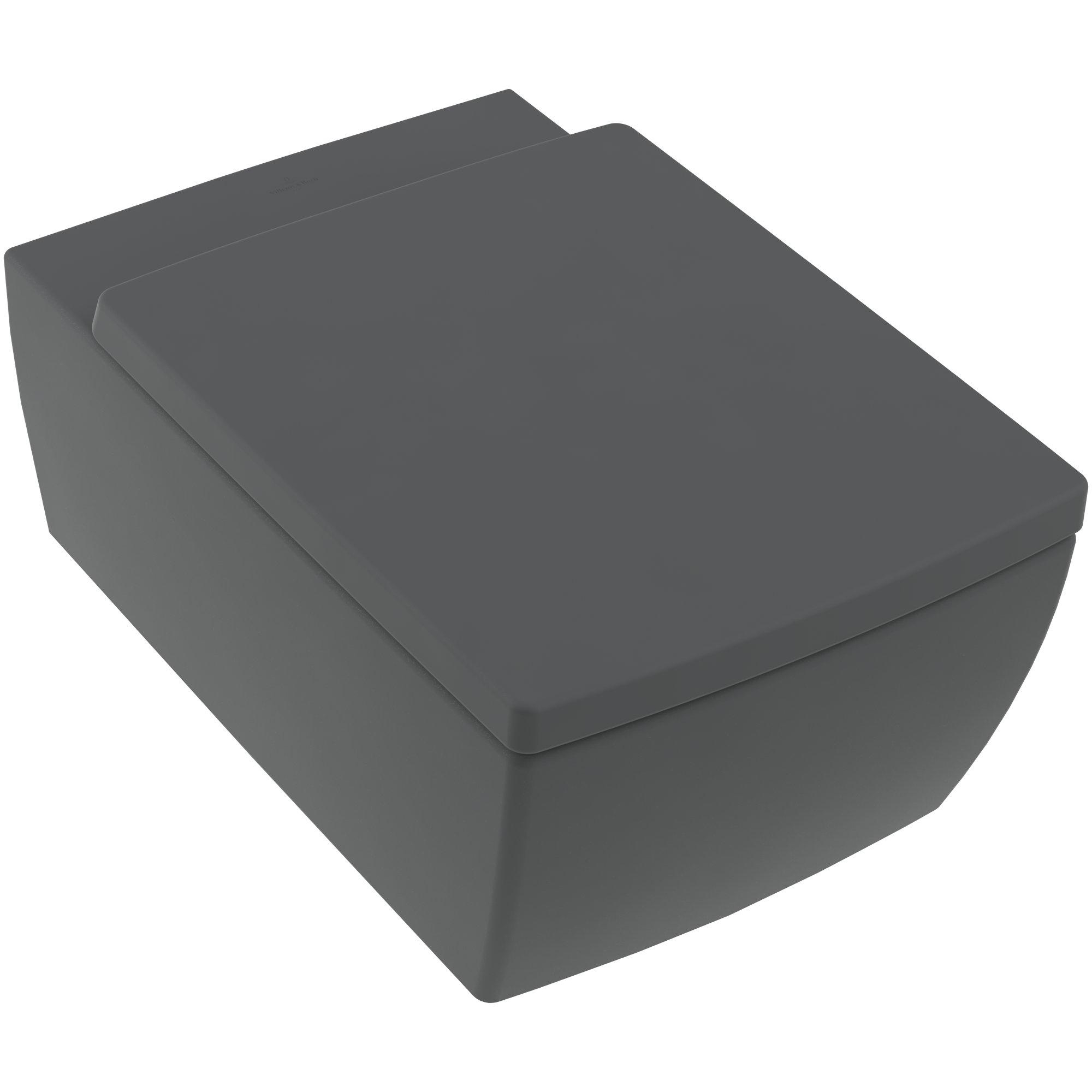 Villeroy & Boch Memento 2.0 randloos toilet CeramicPlus antraciet
