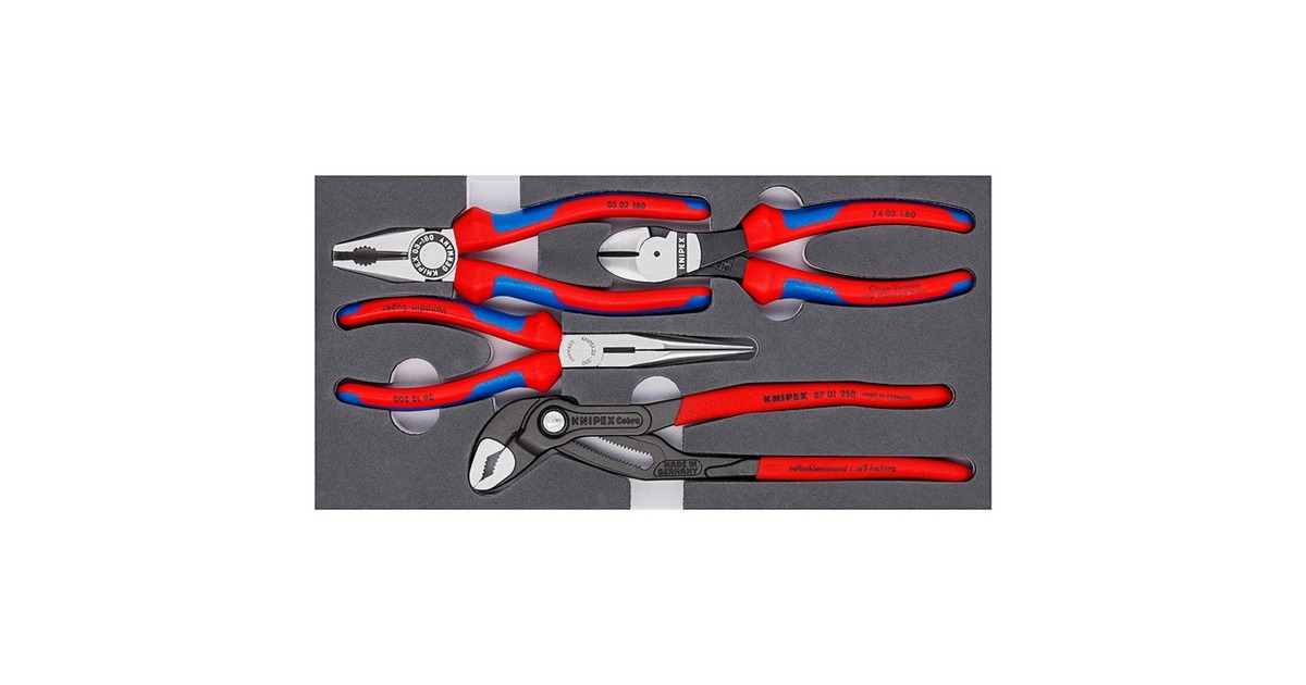 KNIPEXTangen-Set Basic 00 20 01 V15 tangenset  (4-Delig)