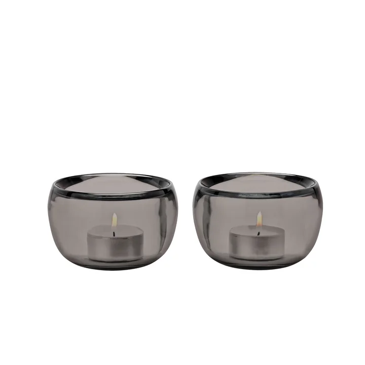 Stelton - Ora Teelichthalter, smoke (2er-Set)